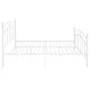 White metal bed frame 180x200 cm by vidaXL, Beds and slatted bases - Ref: Foro24-324983, Price: 163,06 €, Discount: %