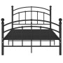 Black metal bed frame 120x200 cm by vidaXL, Beds and slatted bases - Ref: Foro24-324973, Price: 129,35 €, Discount: %