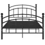 Schwarzer Metallbettrahmen 120x200 cm von vidaXL, Betten und Lattenroste - Ref: Foro24-324973, Preis: 127,68 €, Rabatt: %