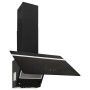 Steel and black tempered glass wall extractor hood 60 cm by vidaXL, Extractors - Ref: Foro24-51671, Price: 203,84 €, Discount: %
