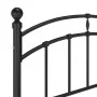 Schwarzer Metallbettrahmen 120x200 cm von vidaXL, Betten und Lattenroste - Ref: Foro24-324973, Preis: 127,68 €, Rabatt: %
