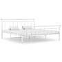 Bettgestell aus weißem Metall, 180 x 200 cm von vidaXL, Betten und Lattenroste - Ref: Foro24-325046, Preis: 124,48 €, Rabatt: %