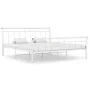 White metal bed frame 180x200 cm by vidaXL, Beds and slatted bases - Ref: Foro24-325046, Price: 123,37 €, Discount: %