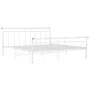 Bettgestell aus weißem Metall, 180 x 200 cm von vidaXL, Betten und Lattenroste - Ref: Foro24-325046, Preis: 124,48 €, Rabatt: %