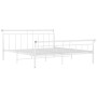 Bettgestell aus weißem Metall, 180 x 200 cm von vidaXL, Betten und Lattenroste - Ref: Foro24-325046, Preis: 124,48 €, Rabatt: %