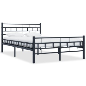 Estructura de cama de acero negra 120x200 cm de vidaXL, Camas y somieres - Ref: Foro24-285277, Precio: 127,67 €, Descuento: %