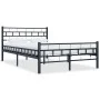 Bettrahmen aus schwarzem Stahl, 120 x 200 cm von vidaXL, Betten und Lattenroste - Ref: Foro24-285277, Preis: 125,34 €, Rabatt: %