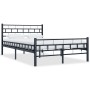 Estructura de cama de acero negra 120x200 cm de vidaXL, Camas y somieres - Ref: Foro24-285277, Precio: 127,57 €, Descuento: %