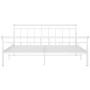 Bettgestell aus weißem Metall, 180 x 200 cm von vidaXL, Betten und Lattenroste - Ref: Foro24-325046, Preis: 124,48 €, Rabatt: %