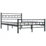 Bettrahmen aus schwarzem Stahl, 120 x 200 cm von vidaXL, Betten und Lattenroste - Ref: Foro24-285277, Preis: 125,34 €, Rabatt: %