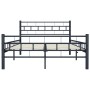 Estructura de cama de acero negra 120x200 cm de vidaXL, Camas y somieres - Ref: Foro24-285277, Precio: 127,57 €, Descuento: %