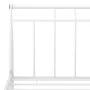 White metal bed frame 180x200 cm by vidaXL, Beds and slatted bases - Ref: Foro24-325046, Price: 123,37 €, Discount: %