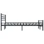 Black steel bed frame 120x200 cm by vidaXL, Beds and slatted bases - Ref: Foro24-285277, Price: 125,34 €, Discount: %