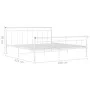 Bettgestell aus weißem Metall, 180 x 200 cm von vidaXL, Betten und Lattenroste - Ref: Foro24-325046, Preis: 124,48 €, Rabatt: %