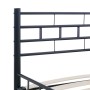Estructura de cama de acero negra 120x200 cm de vidaXL, Camas y somieres - Ref: Foro24-285277, Precio: 127,57 €, Descuento: %
