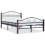 Estructura de cama de metal negro 120x200 cm de vidaXL, Camas y somieres - Ref: Foro24-285292, Precio: 148,87 €, Descuento: %
