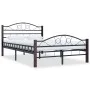 Schwarzer Metallbettrahmen 120x200 cm von vidaXL, Betten und Lattenroste - Ref: Foro24-285292, Preis: 146,42 €, Rabatt: %