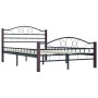 Estructura de cama de metal negro 120x200 cm de vidaXL, Camas y somieres - Ref: Foro24-285292, Precio: 148,87 €, Descuento: %