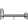 Estructura de cama de metal negro 120x200 cm de vidaXL, Camas y somieres - Ref: Foro24-285292, Precio: 148,87 €, Descuento: %