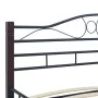 Estructura de cama de metal negro 120x200 cm de vidaXL, Camas y somieres - Ref: Foro24-285292, Precio: 146,42 €, Descuento: %