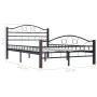 Estructura de cama de metal negro 120x200 cm de vidaXL, Camas y somieres - Ref: Foro24-285292, Precio: 146,42 €, Descuento: %