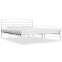 White metal bed frame 140x200 cm by vidaXL, Beds and slatted bases - Ref: Foro24-285303, Price: 133,20 €, Discount: %