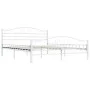 White metal bed frame 140x200 cm by vidaXL, Beds and slatted bases - Ref: Foro24-285303, Price: 133,20 €, Discount: %