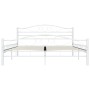 Bettgestell aus weißem Metall, 140 x 200 cm von vidaXL, Betten und Lattenroste - Ref: Foro24-285303, Preis: 134,50 €, Rabatt: %