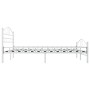Bettgestell aus weißem Metall, 140 x 200 cm von vidaXL, Betten und Lattenroste - Ref: Foro24-285303, Preis: 134,50 €, Rabatt: %