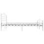 White metal bed frame 140x200 cm by vidaXL, Beds and slatted bases - Ref: Foro24-285303, Price: 133,20 €, Discount: %