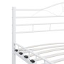Bettgestell aus weißem Metall, 140 x 200 cm von vidaXL, Betten und Lattenroste - Ref: Foro24-285303, Preis: 134,50 €, Rabatt: %