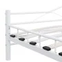 White metal bed frame 140x200 cm by vidaXL, Beds and slatted bases - Ref: Foro24-285303, Price: 133,20 €, Discount: %