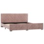 Estructura de cama de terciopelo rosa 180x200 cm de vidaXL, Camas y somieres - Ref: Foro24-286828, Precio: 310,29 €, Descuent...