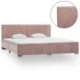 Pink velvet bed frame 180x200 cm by vidaXL, Beds and slatted bases - Ref: Foro24-286828, Price: 342,68 €, Discount: %