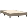 Box spring bed with LED mattress taupe gray fabric 120x200 cm by vidaXL, Beds and slatted bases - Ref: Foro24-3132985, Price:...