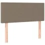 Box spring bed with LED mattress taupe gray fabric 120x200 cm by vidaXL, Beds and slatted bases - Ref: Foro24-3132985, Price:...