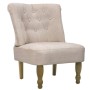 Französischer Sessel aus cremefarbenem Stoff von vidaXL, Sessel - Ref: Foro24-240286, Preis: 123,02 €, Rabatt: %