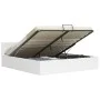 Cama canapé hidráulica cuero sintético blanco 180x200 cm de vidaXL, Camas y somieres - Ref: Foro24-285521, Precio: 346,81 €, ...
