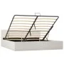 Cama canapé hidráulica cuero sintético blanco 180x200 cm de vidaXL, Camas y somieres - Ref: Foro24-285521, Precio: 346,81 €, ...