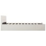 Hydraulic canapé bed white synthetic leather 180x200 cm by vidaXL, Beds and slatted bases - Ref: Foro24-285521, Price: 353,79...