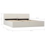 Hydraulic canapé bed white synthetic leather 180x200 cm by vidaXL, Beds and slatted bases - Ref: Foro24-285521, Price: 353,79...