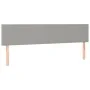 Box spring bed with fabric mattress and light gray LED 200x200 cm by vidaXL, Beds and slatted bases - Ref: Foro24-3133021, Pr...
