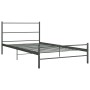 Estructura de cama de metal gris 90x200 cm de vidaXL, Camas y somieres - Ref: Foro24-286493, Precio: 72,24 €, Descuento: %