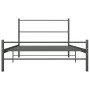 Estructura de cama de metal gris 90x200 cm de vidaXL, Camas y somieres - Ref: Foro24-286493, Precio: 72,24 €, Descuento: %