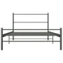 Graues Metallbettgestell 90x200 cm von vidaXL, Betten und Lattenroste - Ref: Foro24-286493, Preis: 73,10 €, Rabatt: %