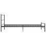 Estructura de cama de metal gris 90x200 cm de vidaXL, Camas y somieres - Ref: Foro24-286493, Precio: 72,24 €, Descuento: %