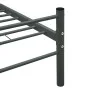 Graues Metallbettgestell 90x200 cm von vidaXL, Betten und Lattenroste - Ref: Foro24-286493, Preis: 73,10 €, Rabatt: %