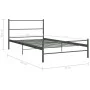 Graues Metallbettgestell 90x200 cm von vidaXL, Betten und Lattenroste - Ref: Foro24-286493, Preis: 73,10 €, Rabatt: %