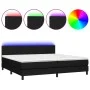 Boxspringbett mit LED-Matratze Stoff schwarz 200x200 cm von vidaXL, Betten und Lattenroste - Ref: Foro24-3133023, Preis: 583,...