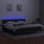 Boxspringbett mit LED-Matratze Stoff schwarz 200x200 cm von vidaXL, Betten und Lattenroste - Ref: Foro24-3133023, Preis: 583,...